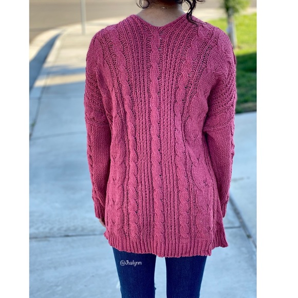 Rust chunky knit cardigan - Picture 6 of 7